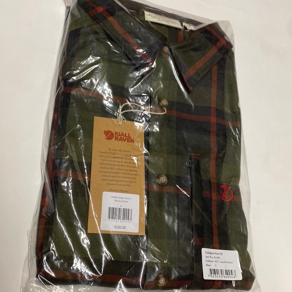 NWT Fjallraven Fjallglim Laurel Green size Large